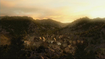Village touché par le poison hoffan