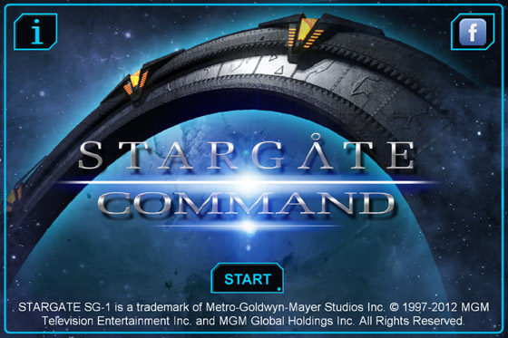 écrn accueil application iPhone Stargate Command