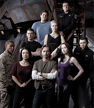 Team Stargate Universe - David Blue, Brian J. Smith, Elyse Levesque, Alaina Huffman