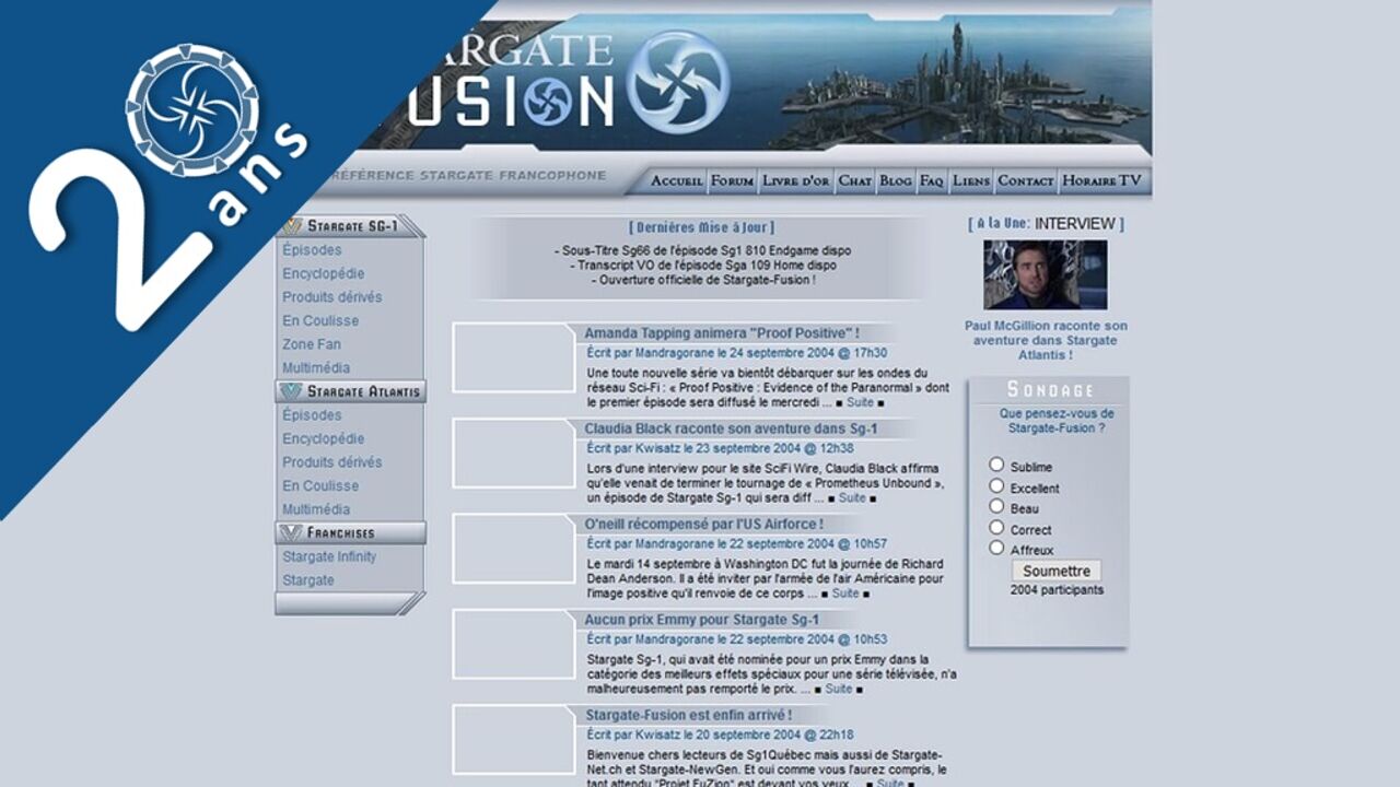 20 ans de Stargate-Fusion : aux origines du site