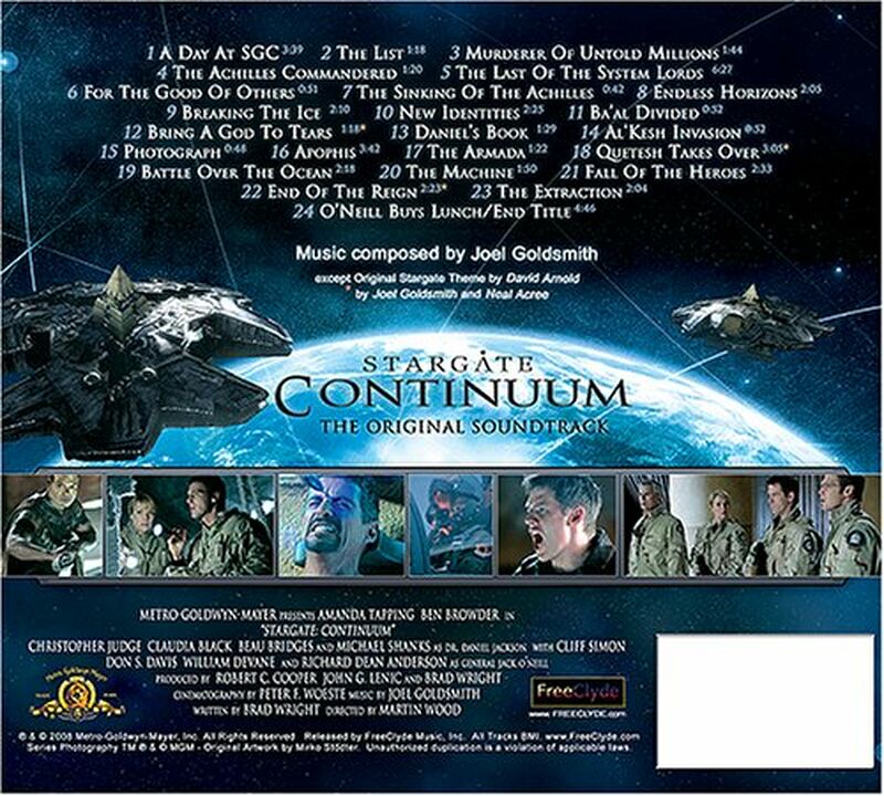 Stargate : Continuum soundtrack