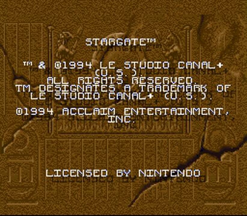 Stargate (SNES/Megadrive)