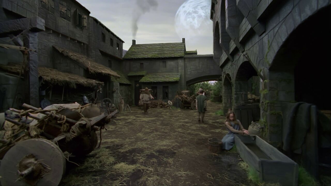 Village médiéval chrétien