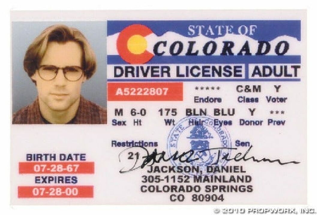 Permis de conduire de Daniel