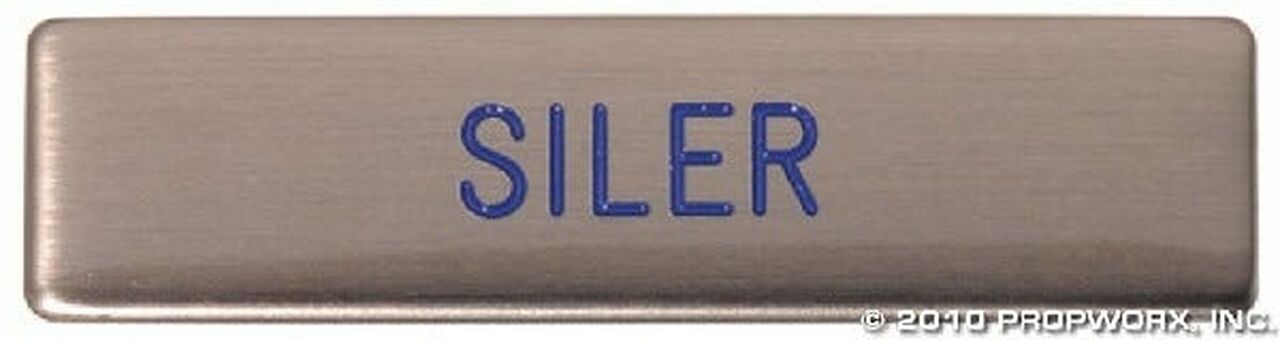 Plaque patronyme de Siler